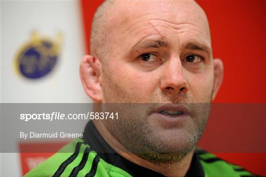 Munster Rugby Press Conference - Thursday 22nd December 2011 Munster Rugby Press Conference - Thursday 22nd December 2011