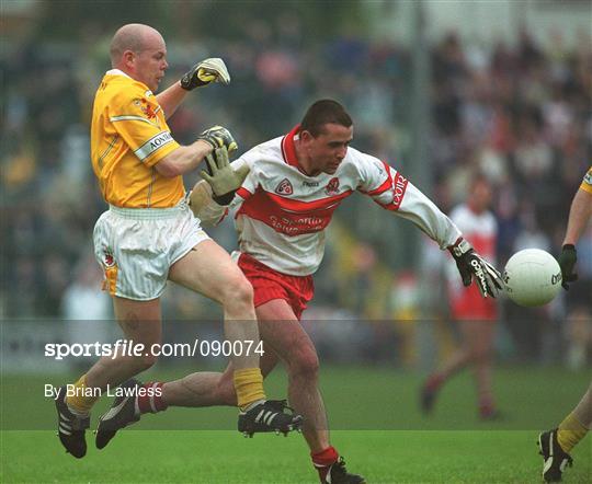 Antrim v Derry - Bank of Ireland Ulster Senior Football Championship Quarter-Final Antrim v Derry - Bank of Ireland Ulster Senior Football Championship Quarter-Final