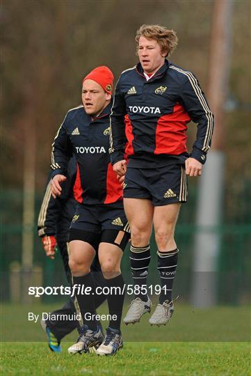 Munster Rugby Squad Training - Tuesday 10th January