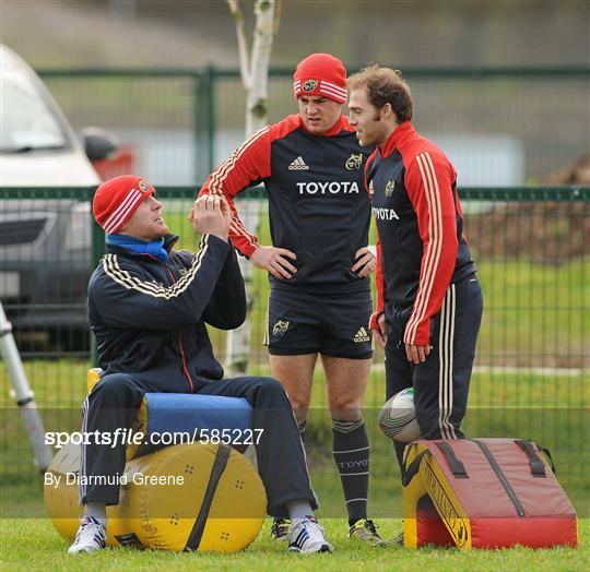 Munster Rugby Squad Training - Tuesday 10th January