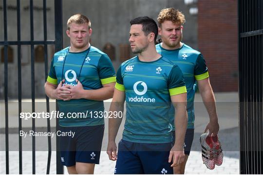 Ireland Rugby Squad Training and Press Conference