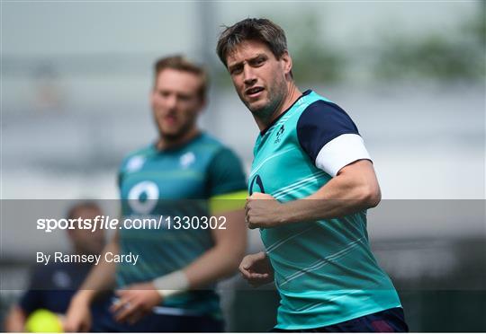 Ireland Rugby Squad Training and Press Conference