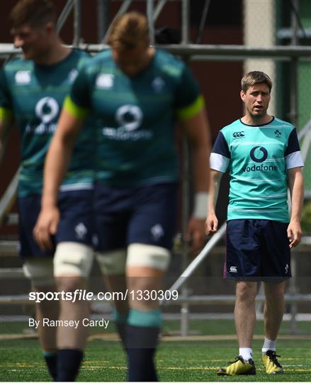 Ireland Rugby Squad Training and Press Conference