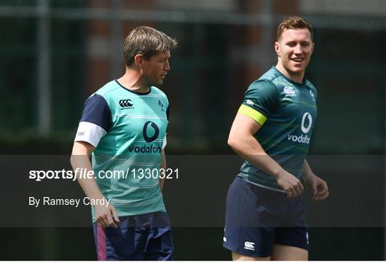 Ireland Rugby Squad Training and Press Conference