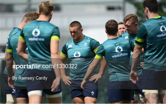 Ireland Rugby Squad Training and Press Conference