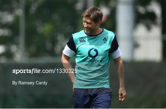 Ireland Rugby Squad Training and Press Conference