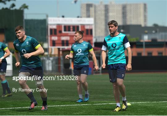 Ireland Rugby Squad Training and Press Conference