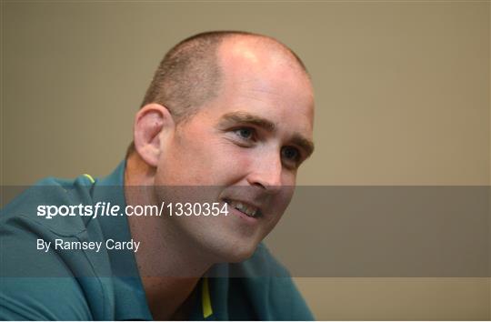 Ireland Rugby Squad Training and Press Conference