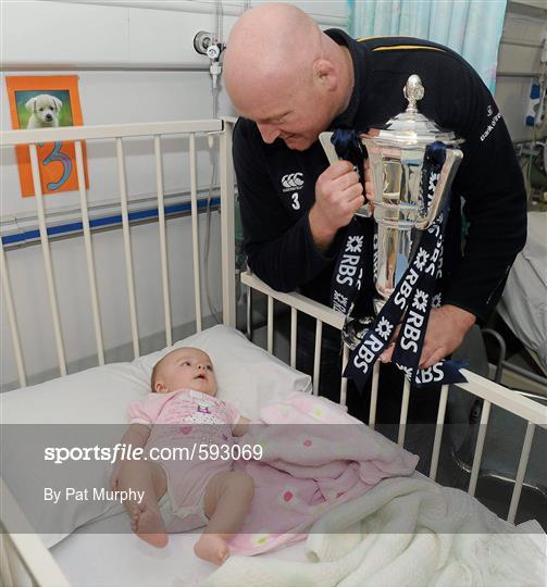 Ulster Bank/RBS 6 Nations Trophy Visit to Temple Street Children's University Hospital