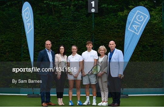 AIG Insurance announcing new sponsorship of AIG Irish Open Tennis Championship