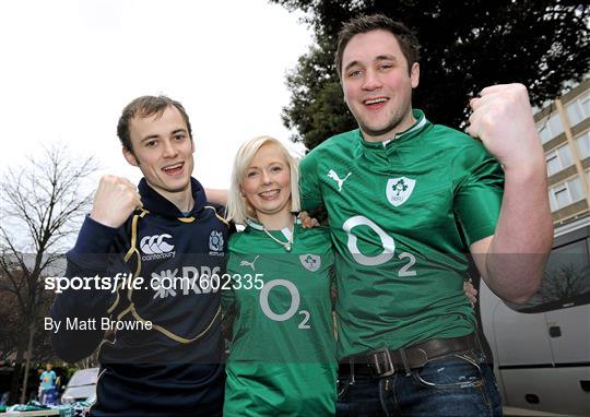 Supporters at Ireland v Scotland - RBS Six Nations Rugby Championship