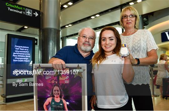 Homecoming of the Irish Team from the World Para Athletics Championships in London