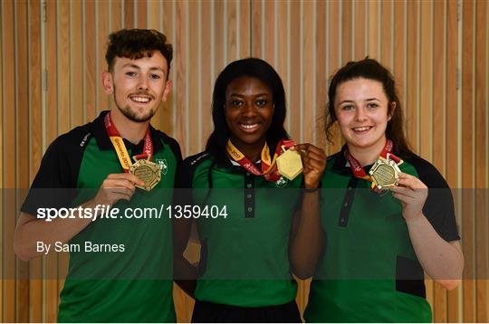 Homecoming of the Irish Team from the European Athletics Under-20 Championships in Italy