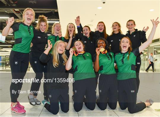 Homecoming of the Irish Team from the European Athletics Under-20 Championships in Italy