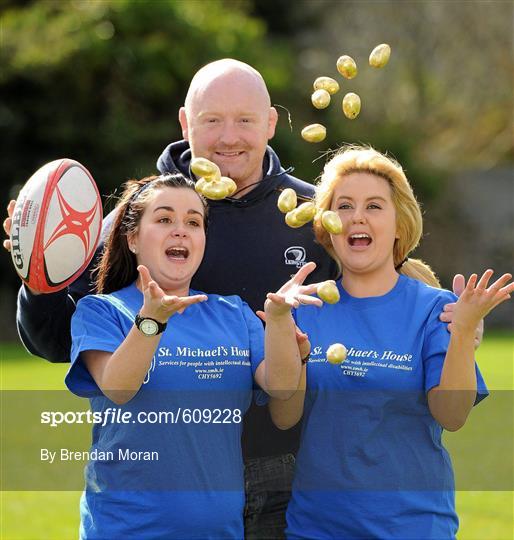 Bernard Jackman lines out to support St Michael’s House fundraising event