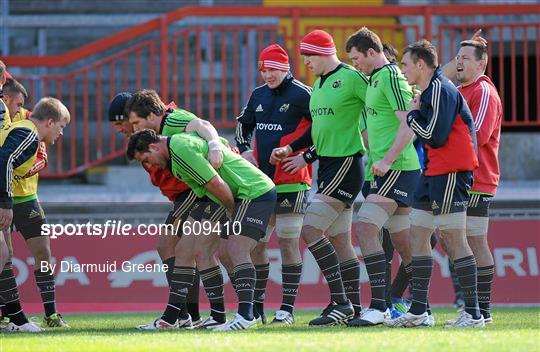Munster Rugby Squad Training - Wednesday 4th April