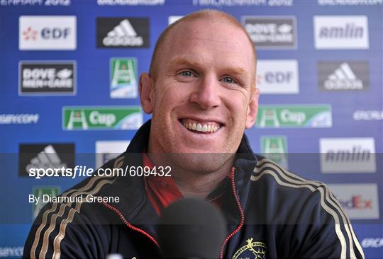 Munster Rugby Press Conference - Wednesday 4th April