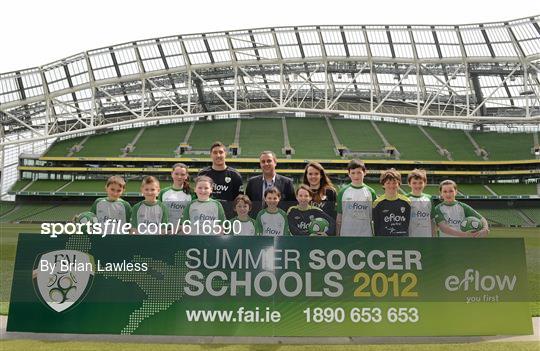 eFlow FAI Summer Soccer Schools Launch 2012