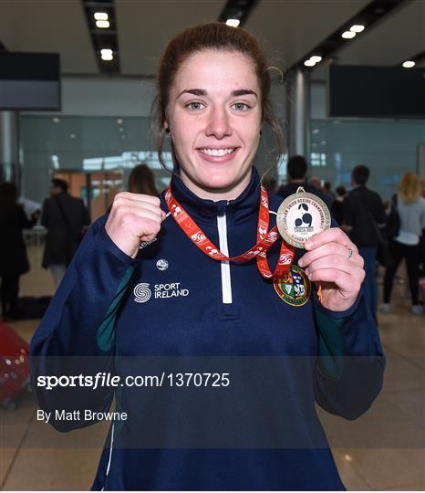 Ireland team return from European Union Elite Women’s Boxing Championships
