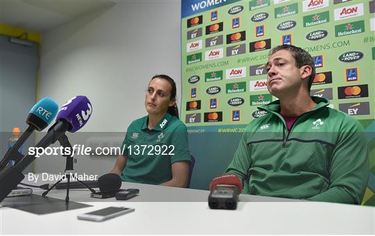 Ireland Women's Rugby Captains Run and Press Conference
