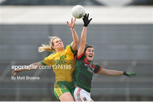 Donegal v Mayo -TG4 Ladies Football All-Ireland Senior Championship Quarter-Final Donegal v Mayo -TG4 Ladies Football All-Ireland Senior Championship Quarter-Final
