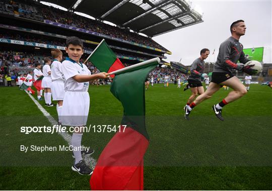 eir Flagbearers at Kerry v Mayo - GAA Football All-Ireland Senior Championship Semi-Final