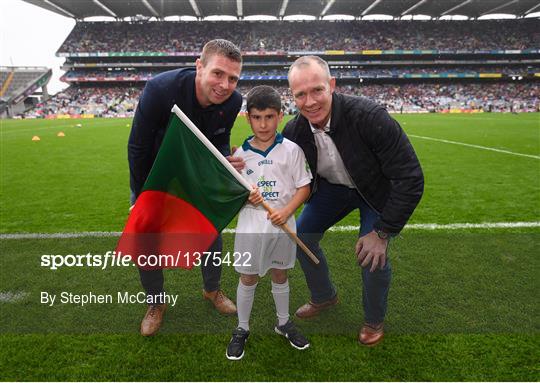 eir Flagbearers at Kerry v Mayo - GAA Football All-Ireland Senior Championship Semi-Final