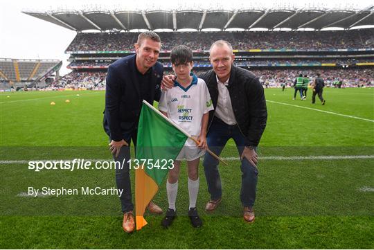 eir Flagbearers at Kerry v Mayo - GAA Football All-Ireland Senior Championship Semi-Final