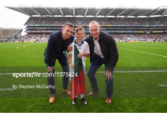 eir Flagbearers at Kerry v Mayo - GAA Football All-Ireland Senior Championship Semi-Final