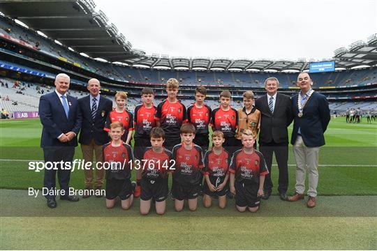 INTO Cumann na mBunscol GAA Respect Exhibition Go Games at Kerry v Mayo - GAA Football All-Ireland Senior Championship Semi-Final