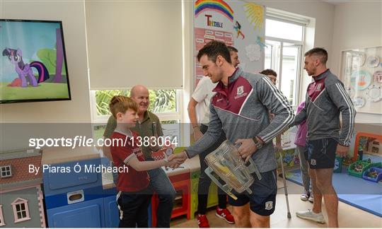 All-Ireland Senior & Minor Hurling Championship winners visit Our Lady's Children's Hospital Crumlin