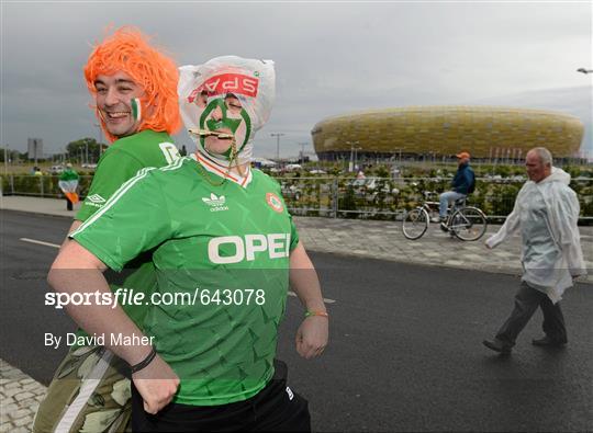 Supporters at Spain v Republic of Ireland - EURO2012 Group C