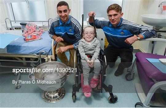 All-Ireland Senior Football Championship winners visit Our Lady's Children's Hospital Crumlin & Temple Street Children's Hospital