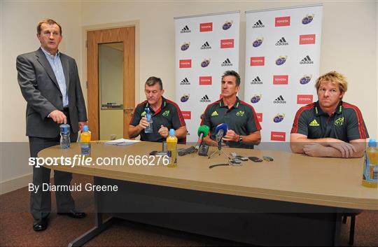 Munster Rugby introduce new management personnel ahead of 2012/13 Season