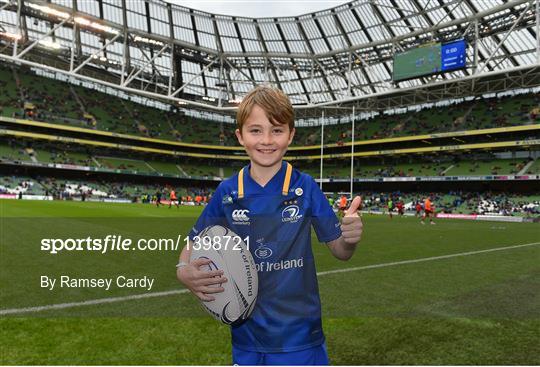 Mascots at Leinster v Munster - Guinness PRO14 Round 6
