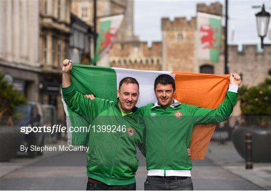 Republic of Ireland Supporters in Cardiff