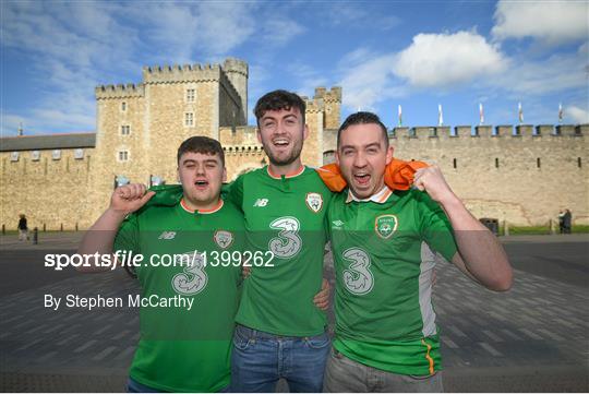 Republic of Ireland Supporters in Cardiff Republic of Ireland Supporters in Cardiff