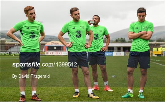 Republic of Ireland U21 Squad Training Republic of Ireland U21 Squad Training