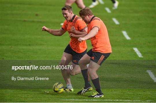 Munster Rugby Squad Training and Press Conference