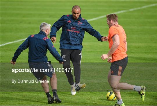 Munster Rugby Squad Training and Press Conference