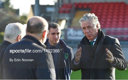 FAI CEO John Delaney visits Turners Cross after Storm Ophelia