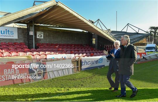 FAI CEO John Delaney visits Turners Cross after Storm Ophelia