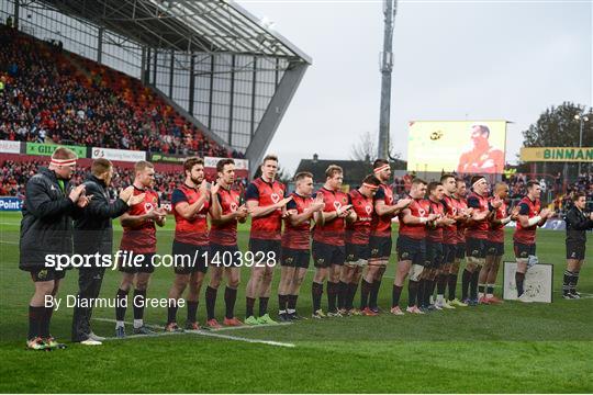 Munster v Racing 92 - European Rugby Champions Cup Pool 4 Round 2 Munster v Racing 92 - European Rugby Champions Cup Pool 4 Round 2