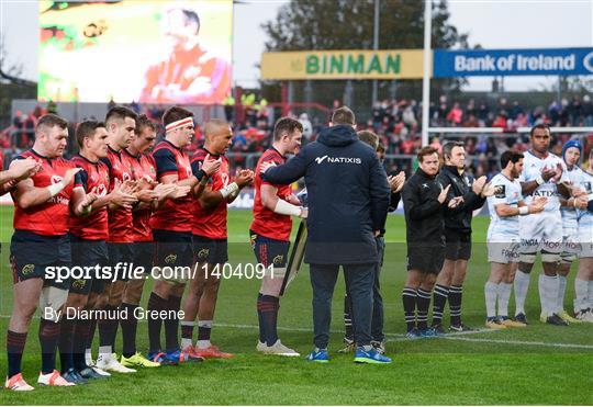 Munster v Racing 92 - European Rugby Champions Cup Pool 4 Round 2 Munster v Racing 92 - European Rugby Champions Cup Pool 4 Round 2
