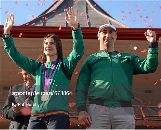 Team Ireland Return Home from the London 2012 Olympic Games - Bray