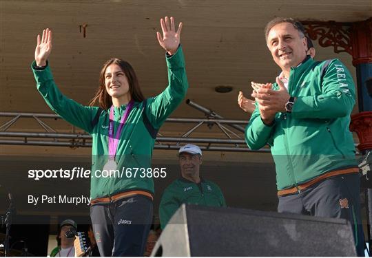 Team Ireland Return Home from the London 2012 Olympic Games - Bray