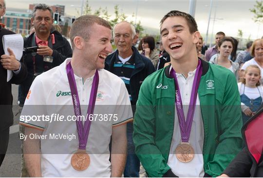 Team Ireland Return Home from the London 2012 Olympic Games - Belfast