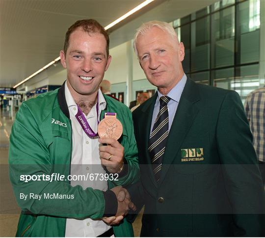 Team Ireland Return Home from the London 2012 Olympic Games - Dublin Airport