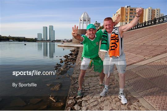 Sportsfile - Republic of Ireland Supporters in Kazakhstan - Thursday
