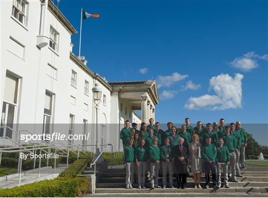 President Michael D. Higgins Hosts a Reception for the London 2012 Irish Olympic Team